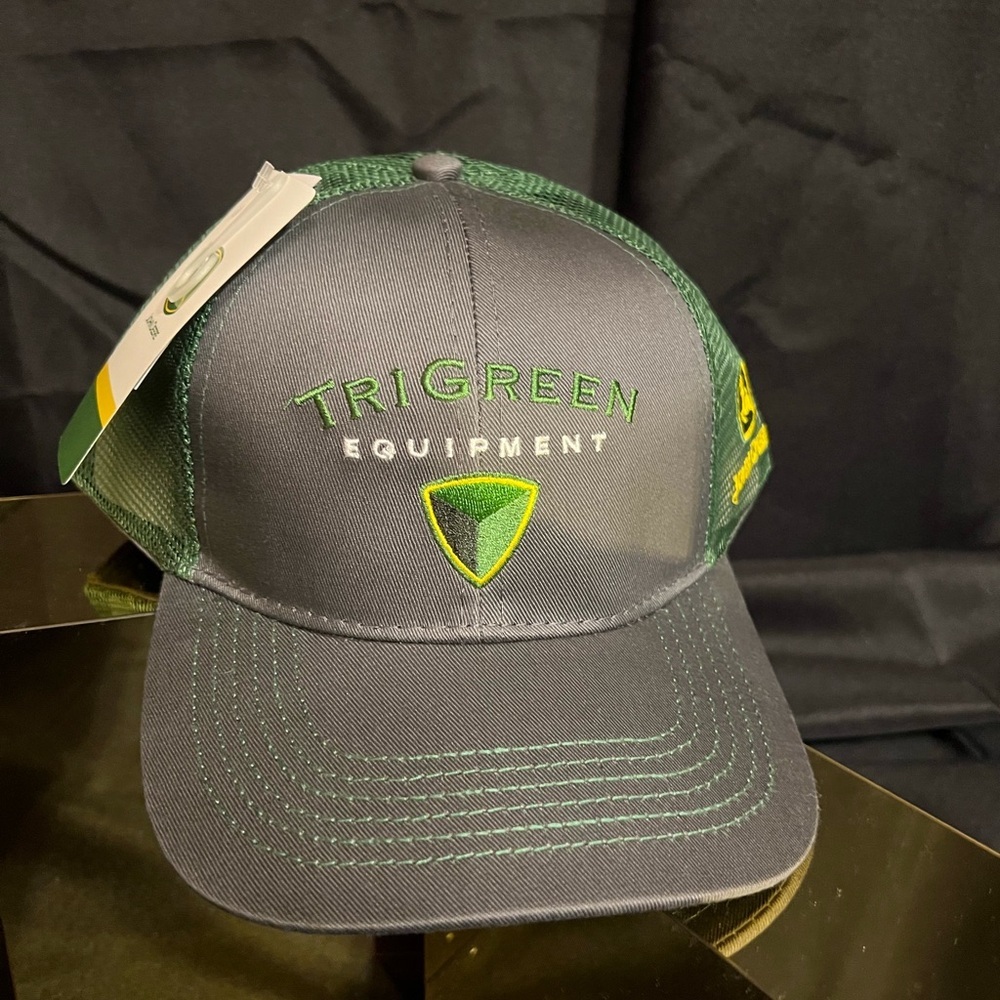 John Deere TriGreen Equipment Gray and Green Cap NWT - Picture 7 of 9